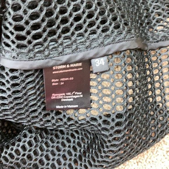 Storm & Marie Hema Black Mesh Short Sleeve Top NWT - Picture 6 of 10